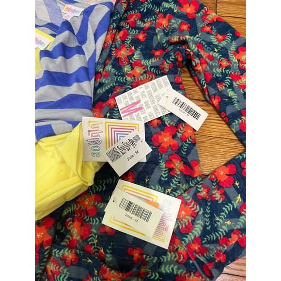 LulaRoe Women's Sarah Cardigan Julia Dress and Irma Shirt LOT 3 Size Medium NWT - Picture 6 of 6